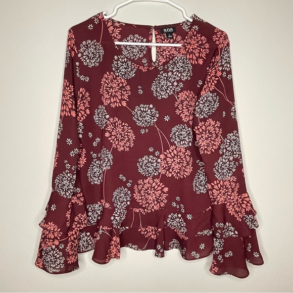 a.n.a Tops - A.n.a‎ Floral Flare Blouse (Large)
